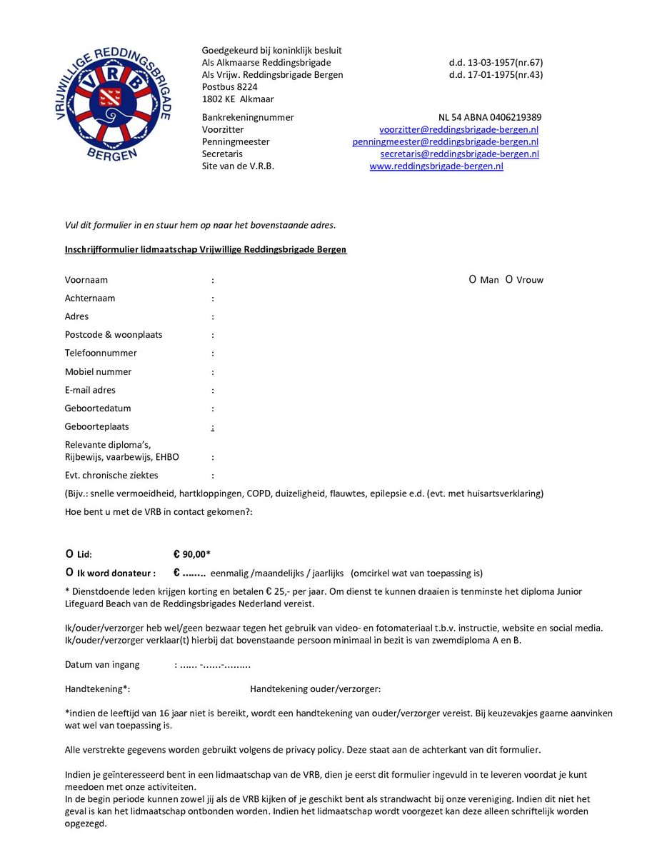Inschrijfformulier VRB:  - reddingsbrigade-bergen.nl/documents/2019…