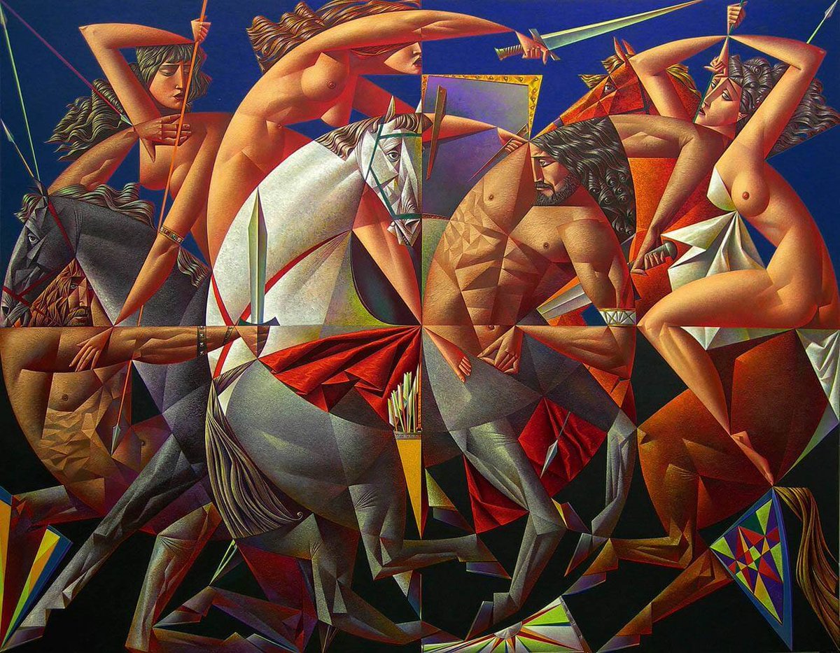 andreyu_art's tweet photo. The geometric compositions in Georgy Kurasov's paintings. 

#inspiration #art https://t.co/FcdDX8JI2t