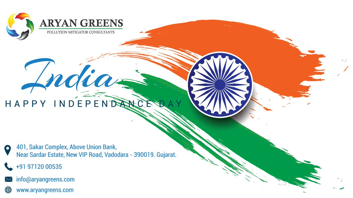 May this Independence Day bring harmony between all the communities. This wonderful day is a reminder of the sacrifices our freedom fighters made for the country.
ARYAN GREENS WISHES YOU A VERY HAPPY INDEPENDENCE DAY…!!
#HappyIndependenceDay #IndependenceDay  #aryangreens