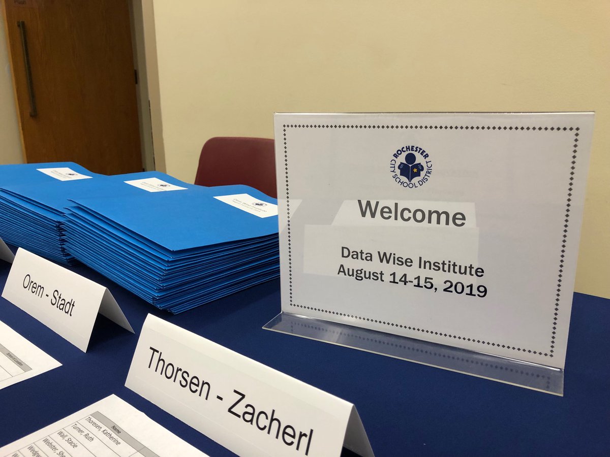 Excited to begin our journey to becoming Data Wise!!