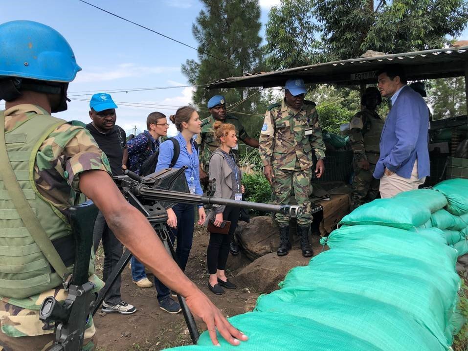 MONUSCO's tweet photo. #photodujour #Kasinga, #North_Kivu, #DRC –  #MONUSCO Beni Field Office organized an integrated visit with the Mission’s substantive Sections to  Kasinga Temporary Operating Base), led by the Head of Office to ensure improvements in the protection of civilian’s strategy. https://t.co/TNZNDucX8p