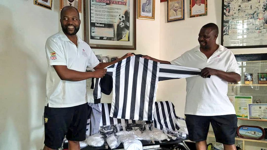 HighlanderBosso's tweet photo. We're glad to unveil the new kit for Bosso 90 presented to the club by the Dumisani Foundation.
The kit is the second from the foundation in two years for our juniors, and is a result of continuous conversations between the Club and the Foundation. https://t.co/zO6QroDDZL