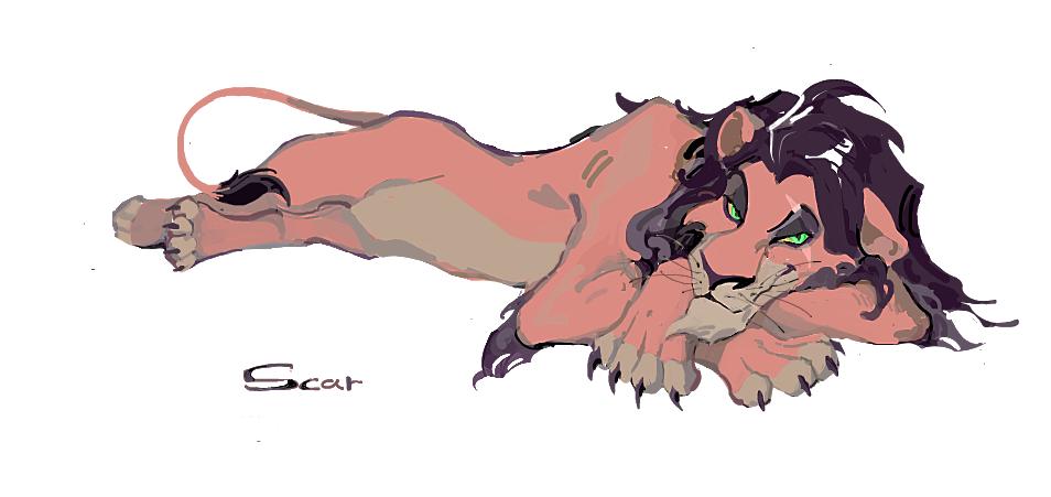 スカー ＃ライオンキング スカーおじさんが大好き！。！。！！！！描き