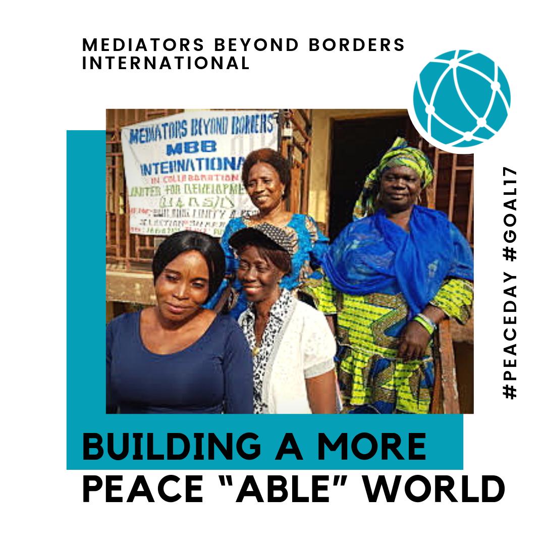 MBBIntl's tweet photo. MBBI is a proud to be a member of the #PartshipforPeaceCoalition in partnership with @PeaceOneDay to share our commitment to bringing mediation and peace skills to communities around the globe so that they can, in turn, build a more peace “able” world.
#goal17 #PeaceDay https://t.co/uRnYtyayEN