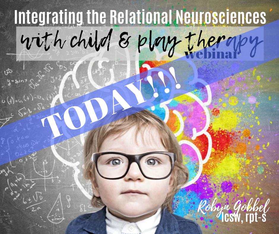 RobynGobbelLCSW's tweet photo. Last chance to register for the Relational Neurosciences and Child &amp; Play Therapy webinar! - https://t.co/tT8RXiOWRd https://t.co/3ZcMWqt5Vn