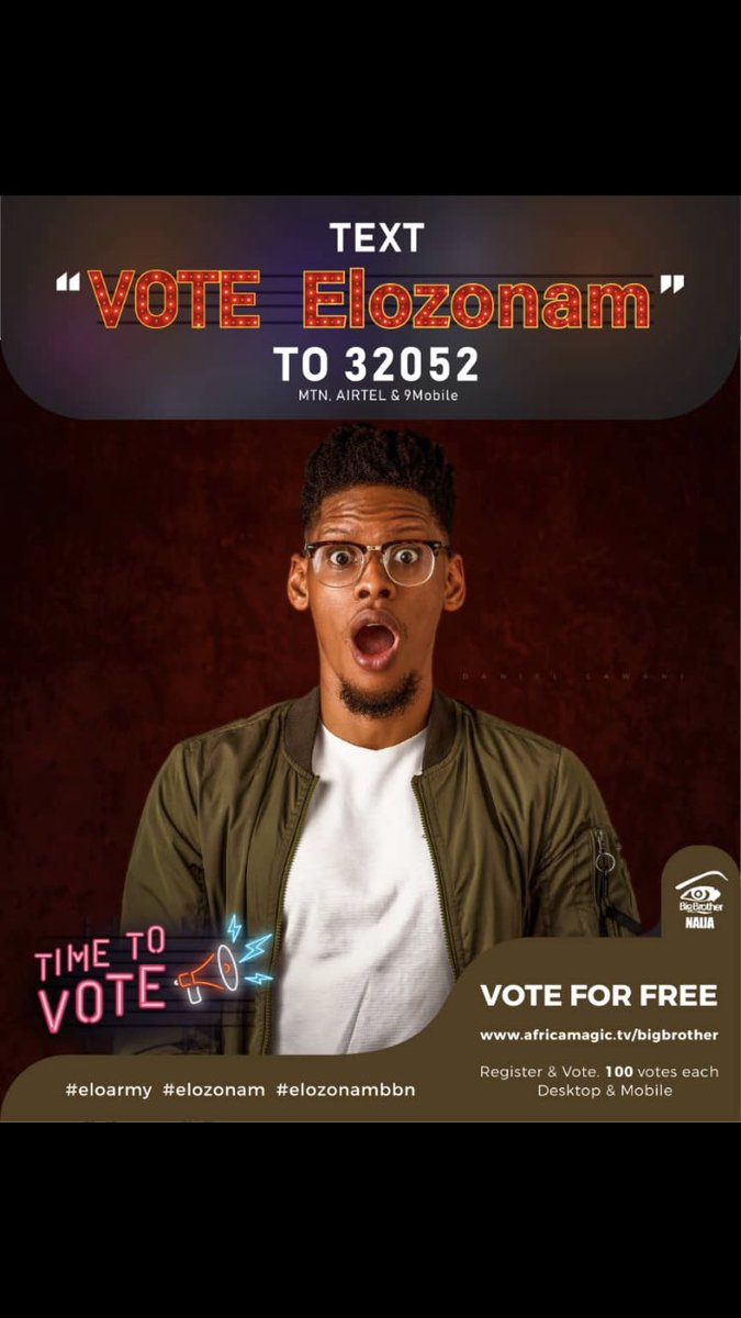 Debbybruno3's tweet photo. He does not have the backing of celebrities. All he has are those hoodies and very few voters. Let's do this for Elo. Text Vote Elozonam to 32052 #BBnaija https://t.co/xTKet7DaBP