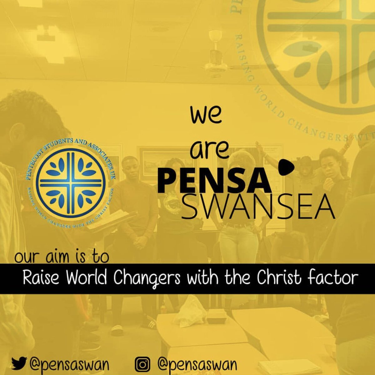 pensaswan's tweet photo. PENSA Swansea is finally here! The first in Wales 🏴 and we are here to spread the gospel proclaiming the name of Jesus far and wide. #ChristFactor #PENSA https://t.co/P2FUYHOpBy