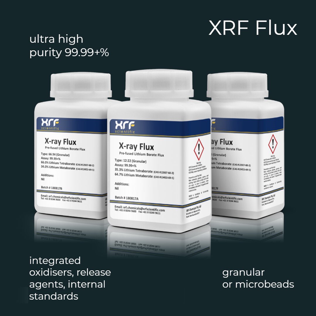 XRF_Scientific's tweet photo. Have you explored our XRF flux range? https://t.co/wwVWmLxnkj