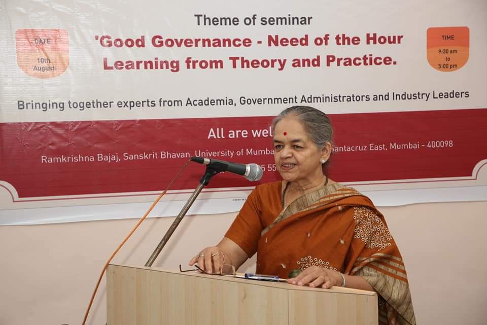 CiilsU's tweet photo. Glimpses from the seminar organised by CIILS on 'DLF Good Governance Think Tank'  - "Good Governance - Need of the Hour: Learning from Theory and Practice" on 10th August. Dr. Shubhada Joshi - Founding Director, CIILS while addressing on Good Governance. 
#GoodGovernance #CIILS https://t.co/zBZW0cIhBO