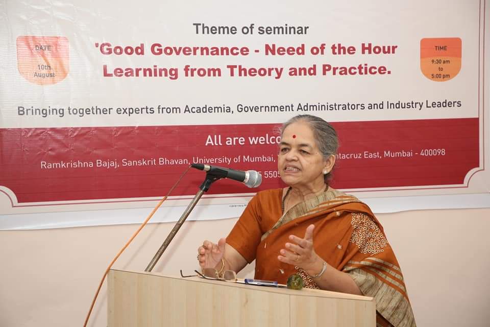 CiilsU's tweet photo. Glimpses from the seminar organised by CIILS on 'DLF Good Governance Think Tank'  - "Good Governance - Need of the Hour: Learning from Theory and Practice" on 10th August. Dr. Shubhada Joshi - Founding Director, CIILS while addressing on Good Governance. 
#GoodGovernance #CIILS https://t.co/zBZW0cIhBO