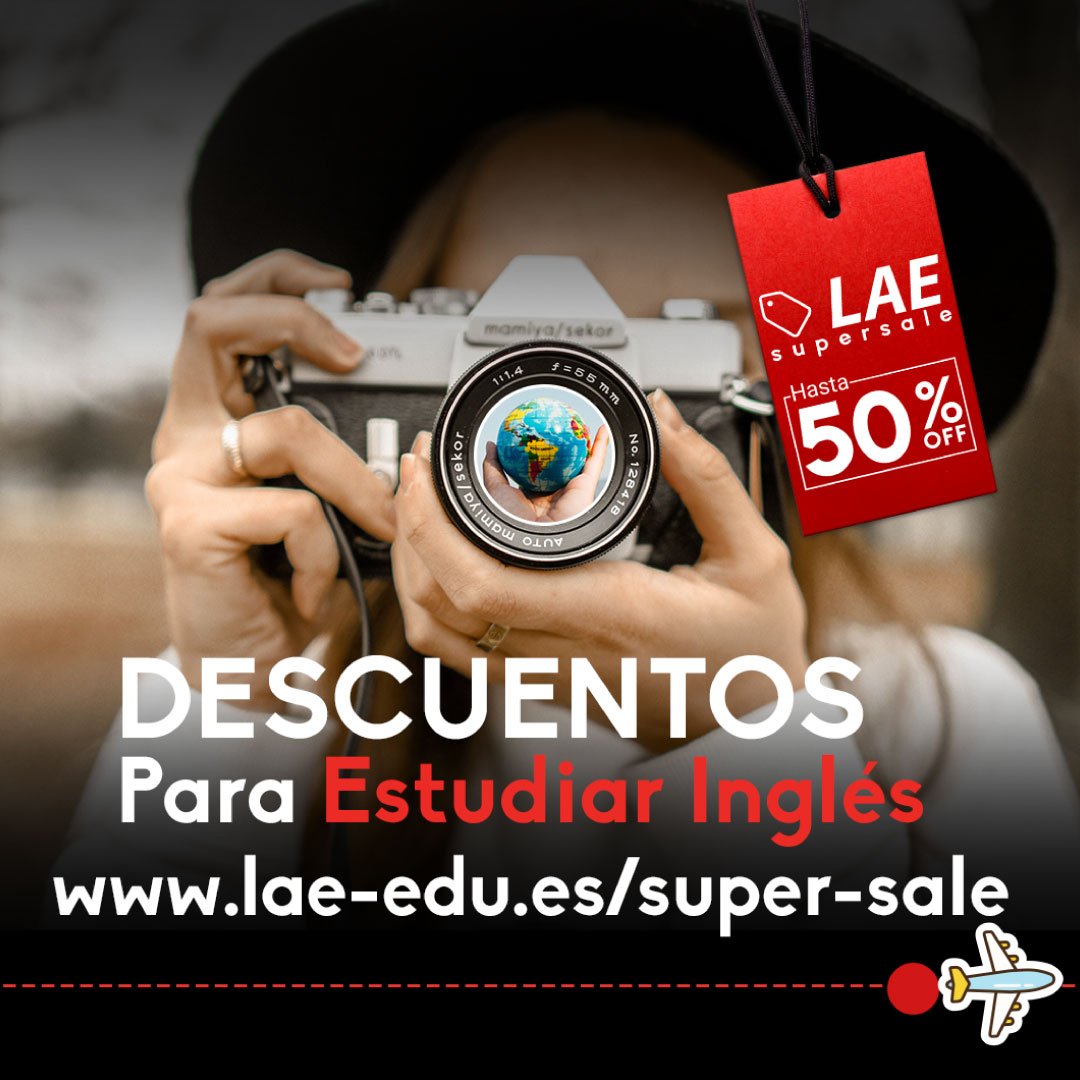 Queda tan solo una semana para nuestros descuentos Super Sale... ¿Aún no sabes lo que es? ¡Infórmate de todo en este post y benefíciate de grandes ofertas para tu nuevo curso en el extranjero 😉 lae-edu.es/que-es-el-supe…