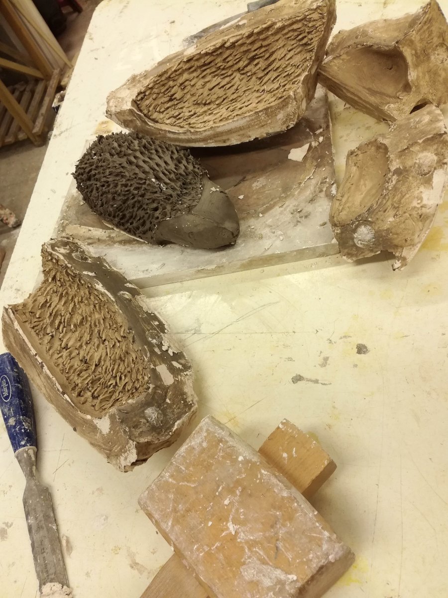 LondonSculpture's tweet photo. WEEKEND ALERT!
This is an exciting 2day intensive course focusing on plaster casting from waste moulds to plaster piece moulds, to eventually casting a sculpture &amp; looking at finishing options.
Love student pics. Cute hedgehog - amazing it got that detail.
https://t.co/rB3Uji8thO https://t.co/fbrPVzHsvF