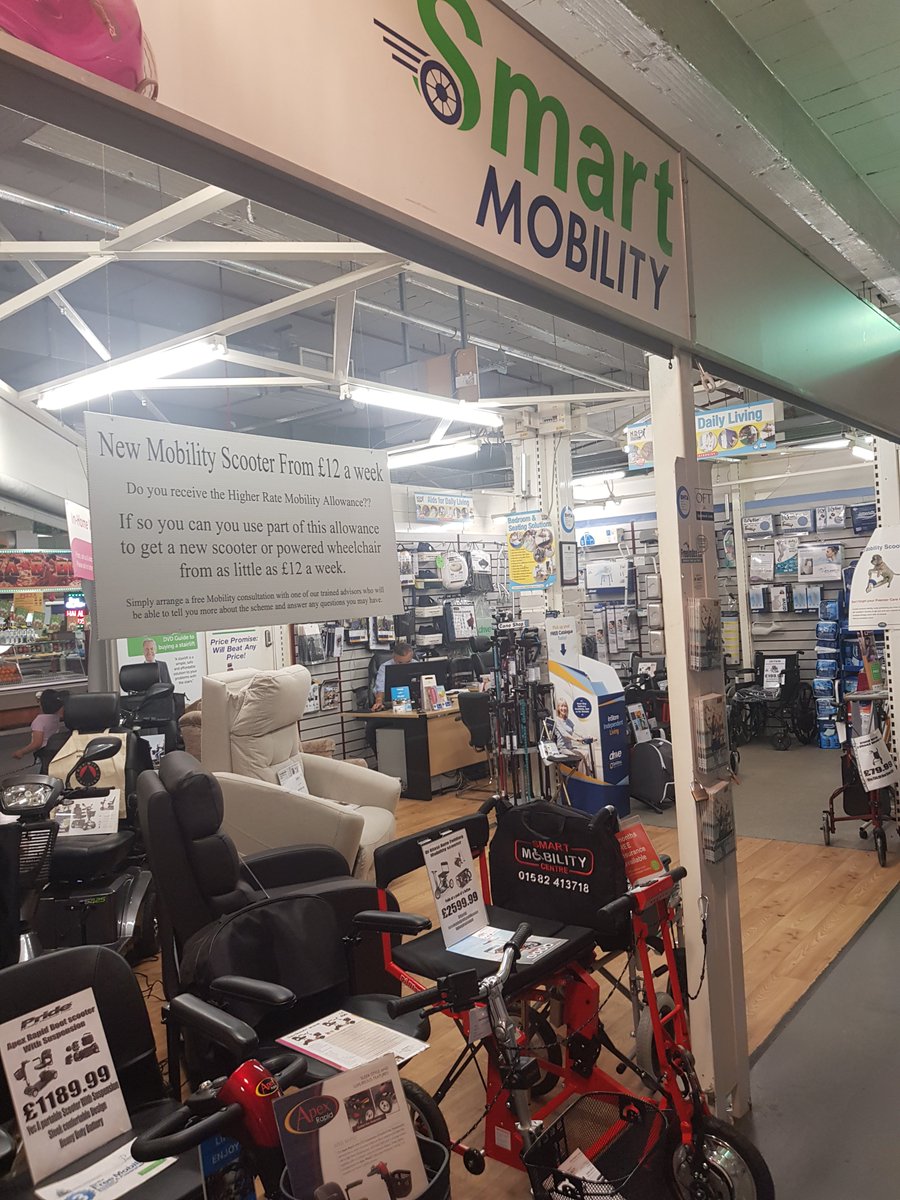 LutonMarket's tweet photo. Smart Mobility at Luton Indoor Market specialise in the sale and of mobility products. Owning your own mobility scooter could cost a lot less than you think!

#mobility #scooter #luton #lutonmarket https://t.co/WGve9u5TlJ