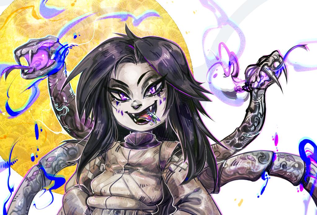 Ripulka's tweet photo. #onmyoji #Orochi #Chibi 

Snake daddy 🐍 https://t.co/O93IDRGTUO