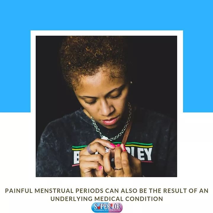 SuperiorPharma1's tweet photo. Painful menstrual periods can be the result of an underlying medical condition.
If menstrual pain is interfering with your ability to perform basic tasks each month, it's time to talk to a #gynecologist.
.
#SupergesicWorks
#superiorpharma
#WednesdayMotivation #WednesdayWisdom https://t.co/KXdGSZrcyl