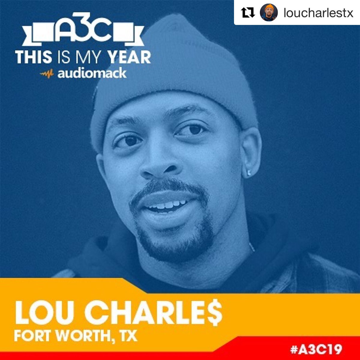 HearFortWorth's tweet photo. #FWTX to #ATL —  Vote to get  @LouCharlesTX on the @A3C Festival Line Up!

YOU CAN VOTE EVERYDAY!

https://t.co/bexgl1QdNW

#WhoIsLou #A3C19 #HearFortWorth https://t.co/VWFAQvV6HD