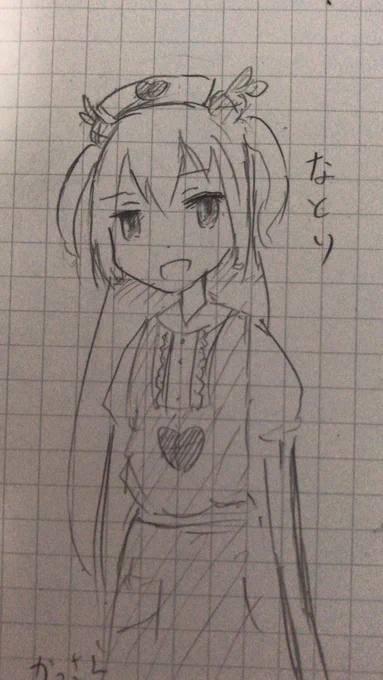 自分の中では至極美少女っぽく描けた名取さな 