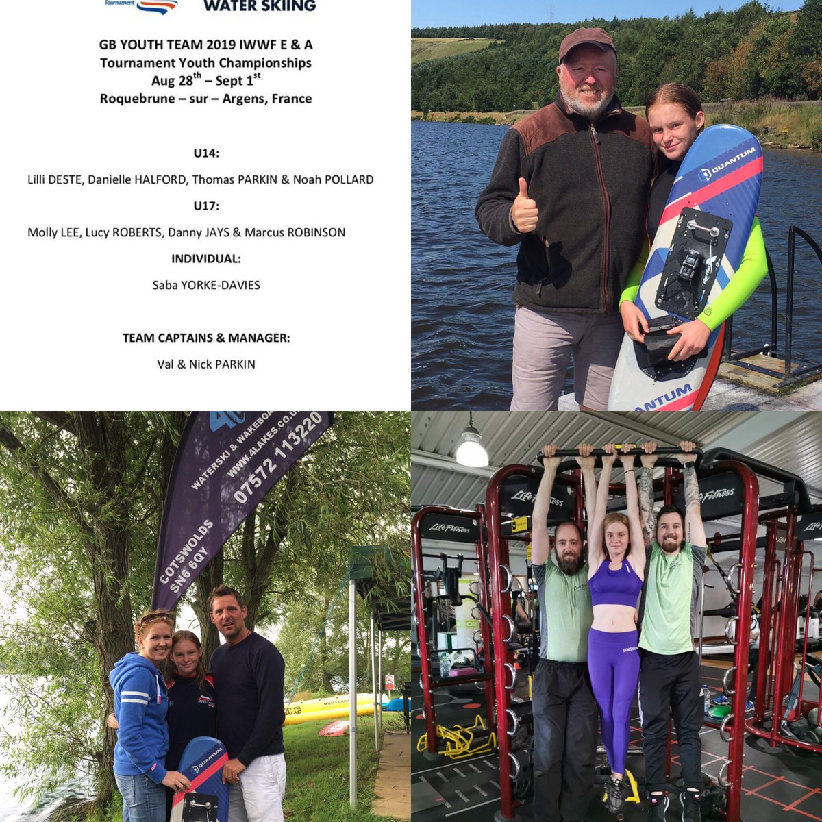 DaniWaterski's tweet photo. I have had some ace coaches who have helped me to get onto the U14 Waterski team - Nick @academy_ski, Sam and Jamie at 4 Lakes and Luke and James @DavidLloydUK Bromsgrove. I can’t thank you enough ! @BromStandard @D3Skis #quantumskis @GlideSoul @Gymshark @Typhoon_Int #bwsw https://t.co/nIXZlErXJS