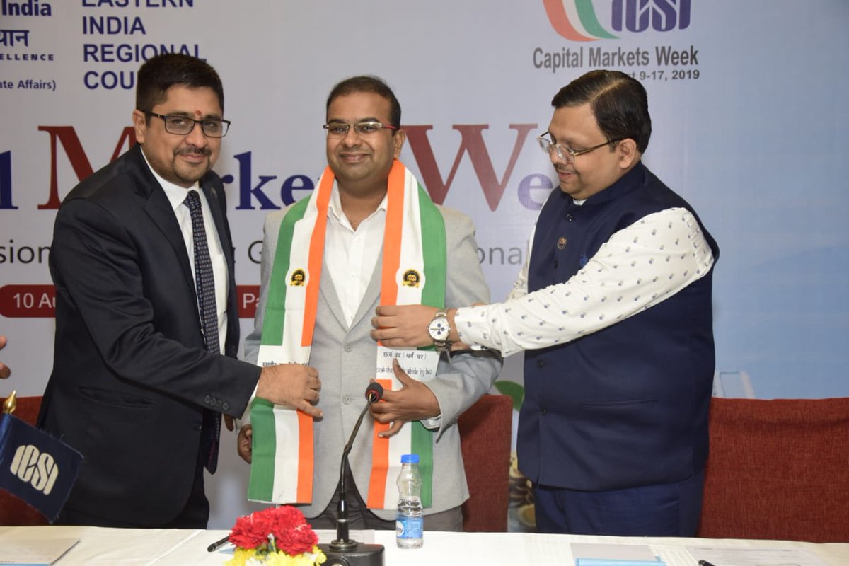 icsi_cs's tweet photo. #ICSI celebrates #CapitalMarketsWeek at Kolkata @RanjeetPandeyCS @ashishgargcs @DeepakKrKhaitan @PradRam9 https://t.co/k7GAAUWRZC