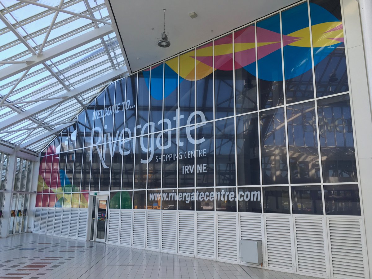 CenturionSigns's tweet photo. Rivergate Shopping Centre - A combination of digital wall graphics, one way vision window vinyls and wayfinding signage. Manufactured in-house and installed by our own accredited installers, design by AD&amp;Co.

Please contact https://t.co/jH3UY4R4IA and we will be happy to help! https://t.co/LJsxdpdU5T