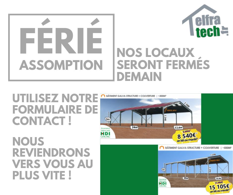 Elfratech's tweet photo. ⚠ Nos locaux seront fermés demain pour l'#assomption.

Contactez-nous via notre formulaire de contact et réaliser vos devis gratuits en ligne :

📧 https://t.co/RhuUEWHLTt
🆓 https://t.co/AX3B9OPbMz

👍 Nous serons de retour vendredi pour traiter vos demandes ! https://t.co/SkskAqHqY7