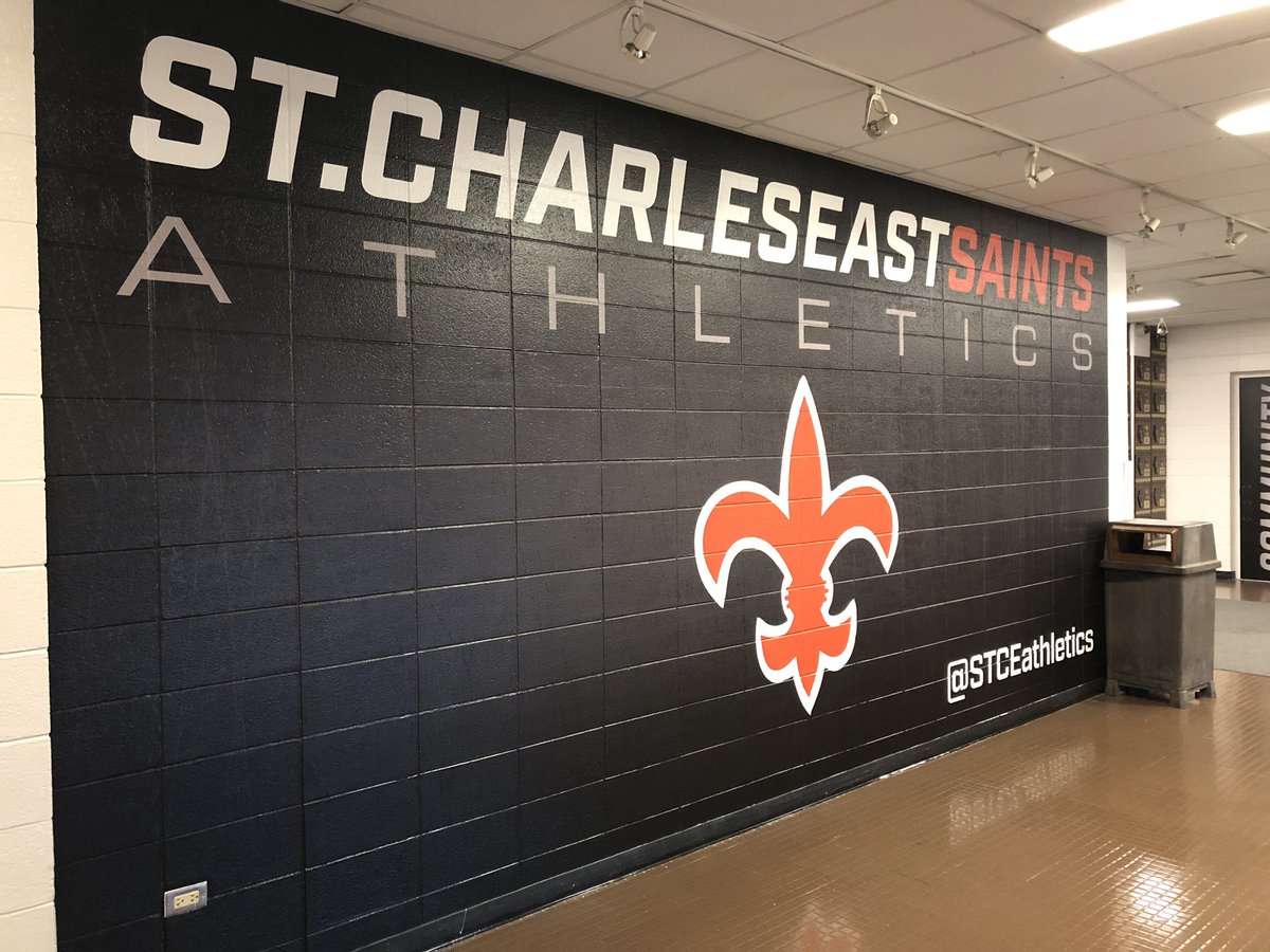 STCEathletics's tweet image. Hey Saints! Welcome back for the first day of school. Check out these graphics in the gym lobby courtesy of @STCEBoosters