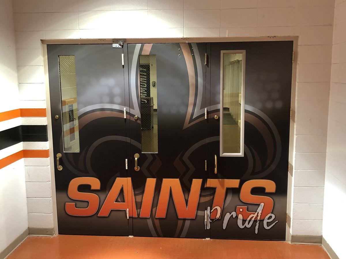 STCEathletics's tweet image. Hey Saints! Welcome back for the first day of school. Check out these graphics in the gym lobby courtesy of @STCEBoosters
