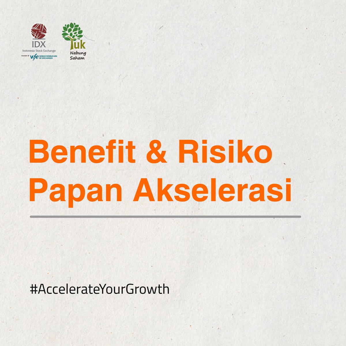 IDX_BEI's tweet photo. Apa aja sih Benefit dan Risiko yang muncul dengan adanya Papan Akselerasi? 

Yang pasti, ini merupakan kesempatan bagi perusahaan aset skala kecil dan menengah untuk melakukan ekspansi bisnisnya.

#AccelerateYourGrowth https://t.co/QTDcsuA9ia