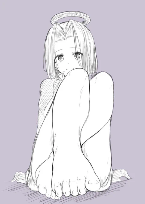 #裸足の記念日  #裸足の日というものがあったそうですが、諸々の事情により作業はできなかったので、過去絵でお茶を濁すマンさせていただきます_(:3」∠)_ 