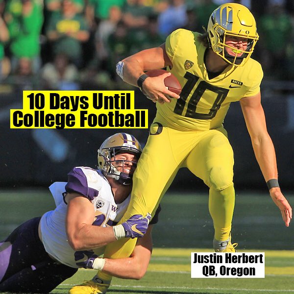 10 days...

#collegefootball