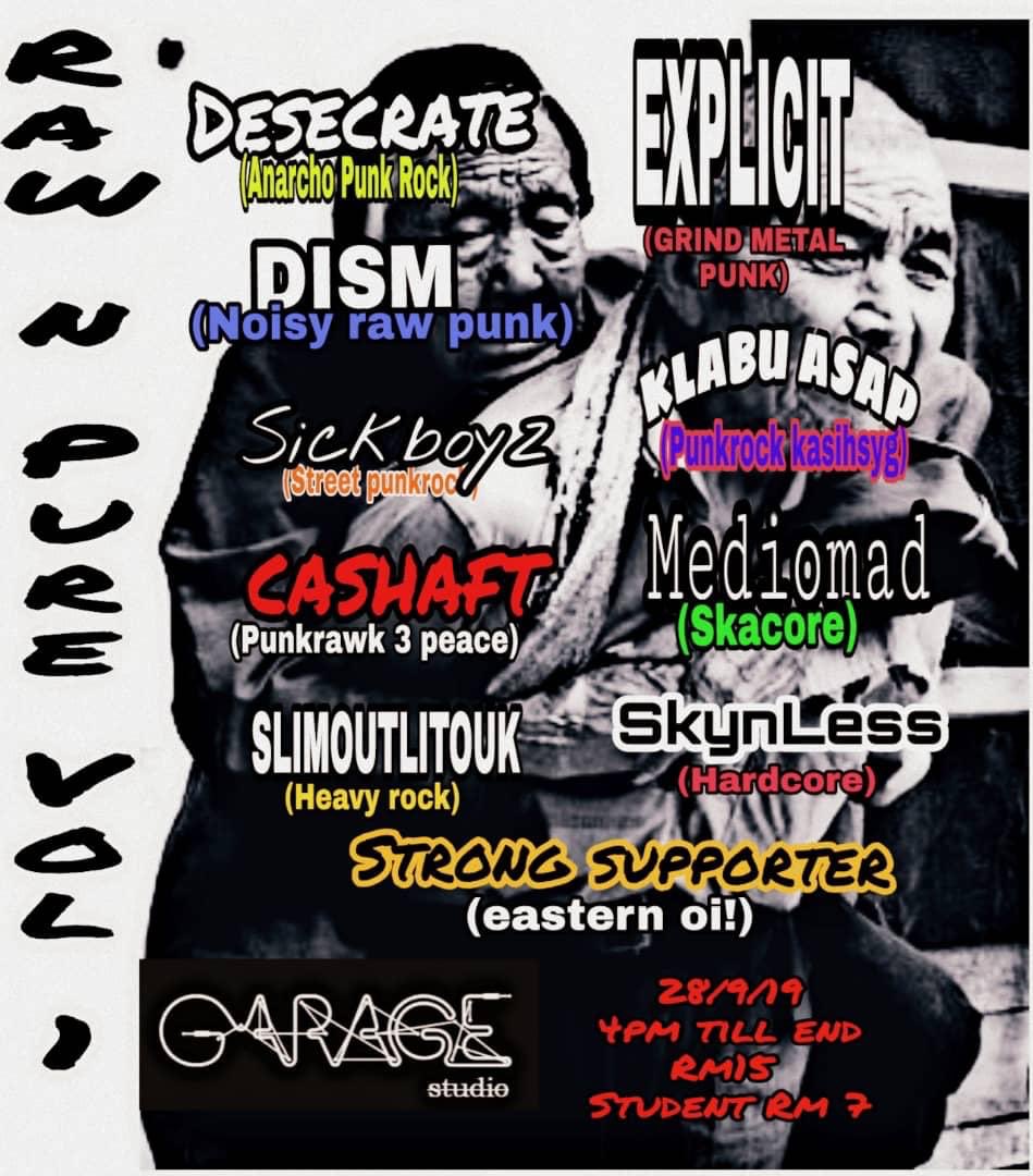 mediomadmy's tweet photo. Assalamualaikum, with heavy hearts I would like to announce that Mediomad won’t be playing at Garage Studio fr Raw N Pure Vol 1 Gig due to inevitable issues. But worry not, please do support the gig, many cool bands will be performing at the venue, support our local scene! Peace! https://t.co/RjfM7IJPGT