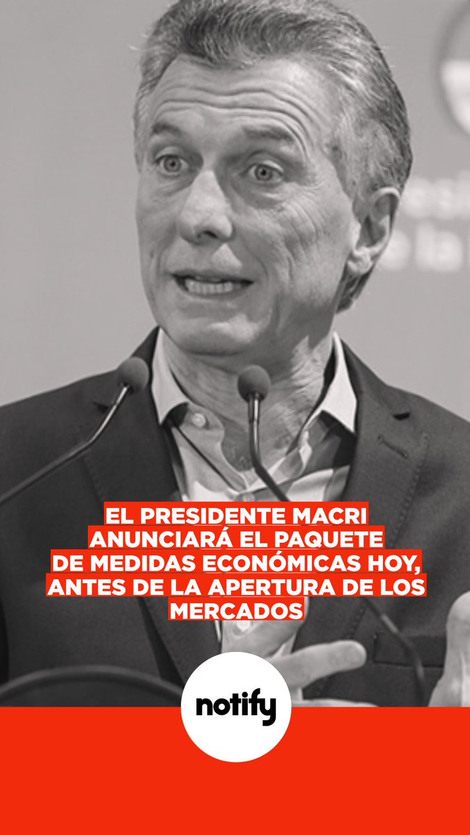 #AlertaNotify Macri hará anuncios sobre salario, ganancias, créditos y moratorias para PyMEs. 

👇
Escuchanos de 6 a 9 por <a href="/gambaok/">Gamba Online</a> y @cosquinrockfm