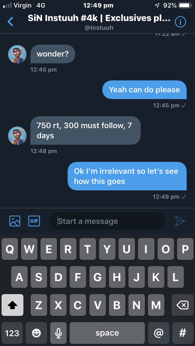 itsEnemity's tweet image. Rt deal with @Instuuh for wonder 750 rts and 300 must follow! Please help will do rt4rt