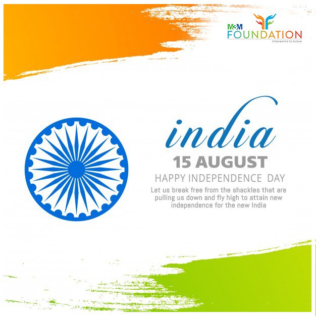 M3MFoundation's tweet photo. #M3MFoundation wishes everyone a very #HappyIndependenceDay
#NewIndia #FreeIndia #IndependenceDay2019 #WomenEmpowerment #DevelopNation #GreenIndia #Educate #education #CareForSociety #SkillIndia #CommunityDevelopment #development https://t.co/zb67G8VHSo