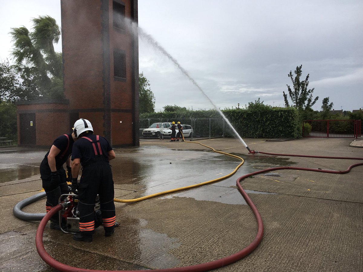 cfrs_wisbech's tweet photo. With only a few weeks left until the 12 month assessment for the latest recruit here at the station, a great morning spent brushing up on those skills that he has been taught. 👍🏼🚒 https://t.co/avuft6mYZq