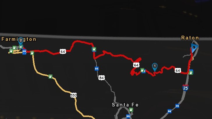 Chujownik's tweet photo. The road 64 from Farmington to Raton is just a masterpiece. Well done guys @SCSsoftware #AmericanTruckSimulator https://t.co/z74eeIOvMP