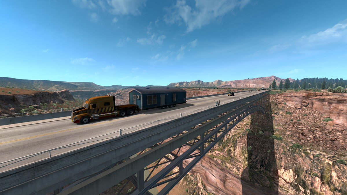 Chujownik's tweet photo. The road 64 from Farmington to Raton is just a masterpiece. Well done guys @SCSsoftware #AmericanTruckSimulator https://t.co/z74eeIOvMP