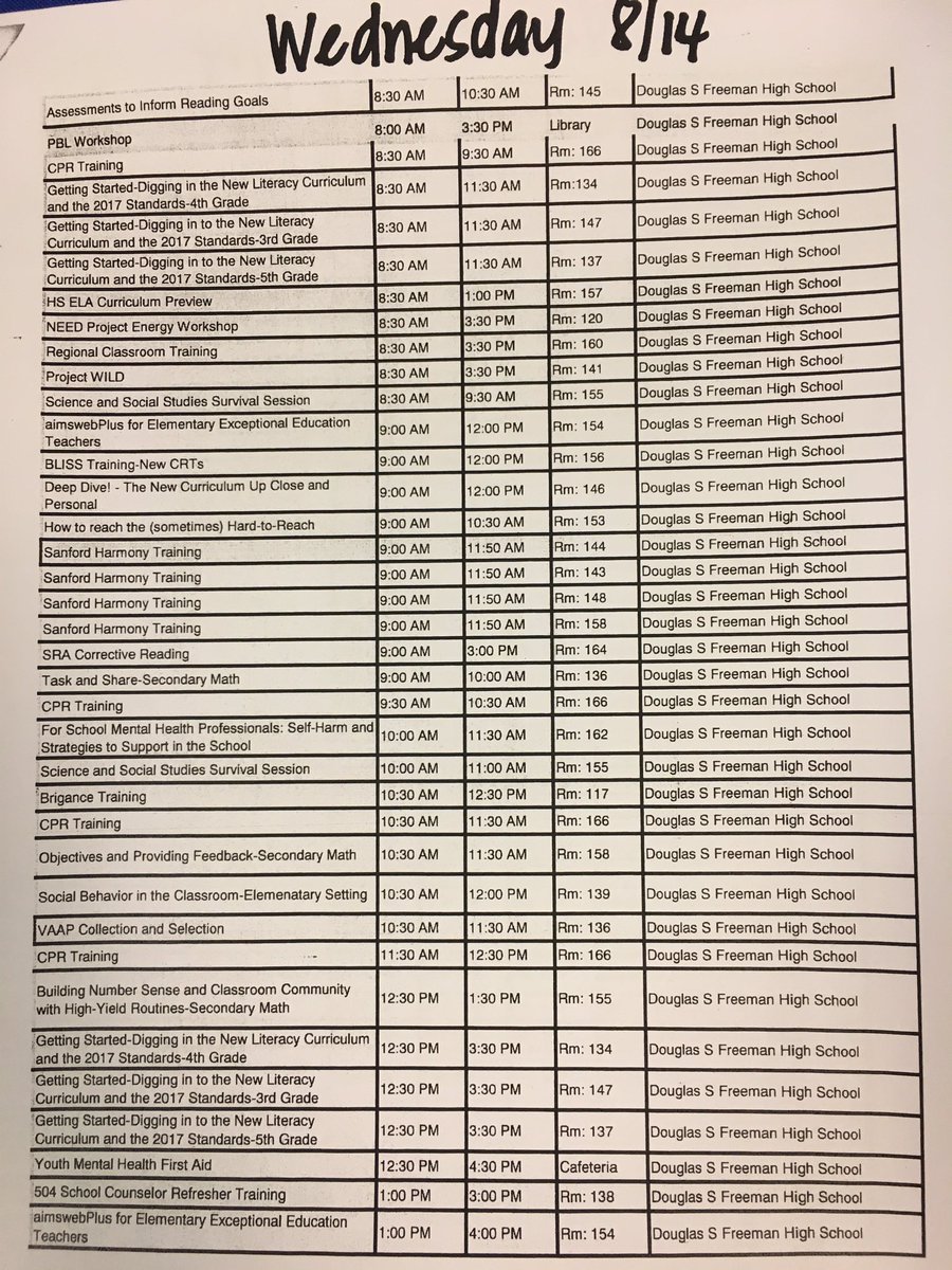 ExEdHcps's tweet photo. Today’s schedule for #lifeready2. https://t.co/mLRWE8C66a