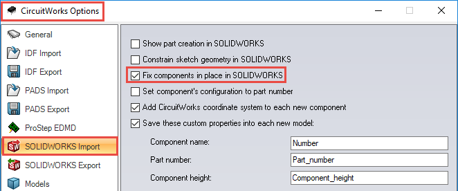 SOLIDWORKSCare's tweet photo. Did you know that you can "Fixed" the components in the SOLIDWORKS Assembly after pulling the ECAD design through the Circuitworks? Try to enable this Circuitworks option. ^CC
#Fixed #Circuitworks https://t.co/91Y6JfLPb0