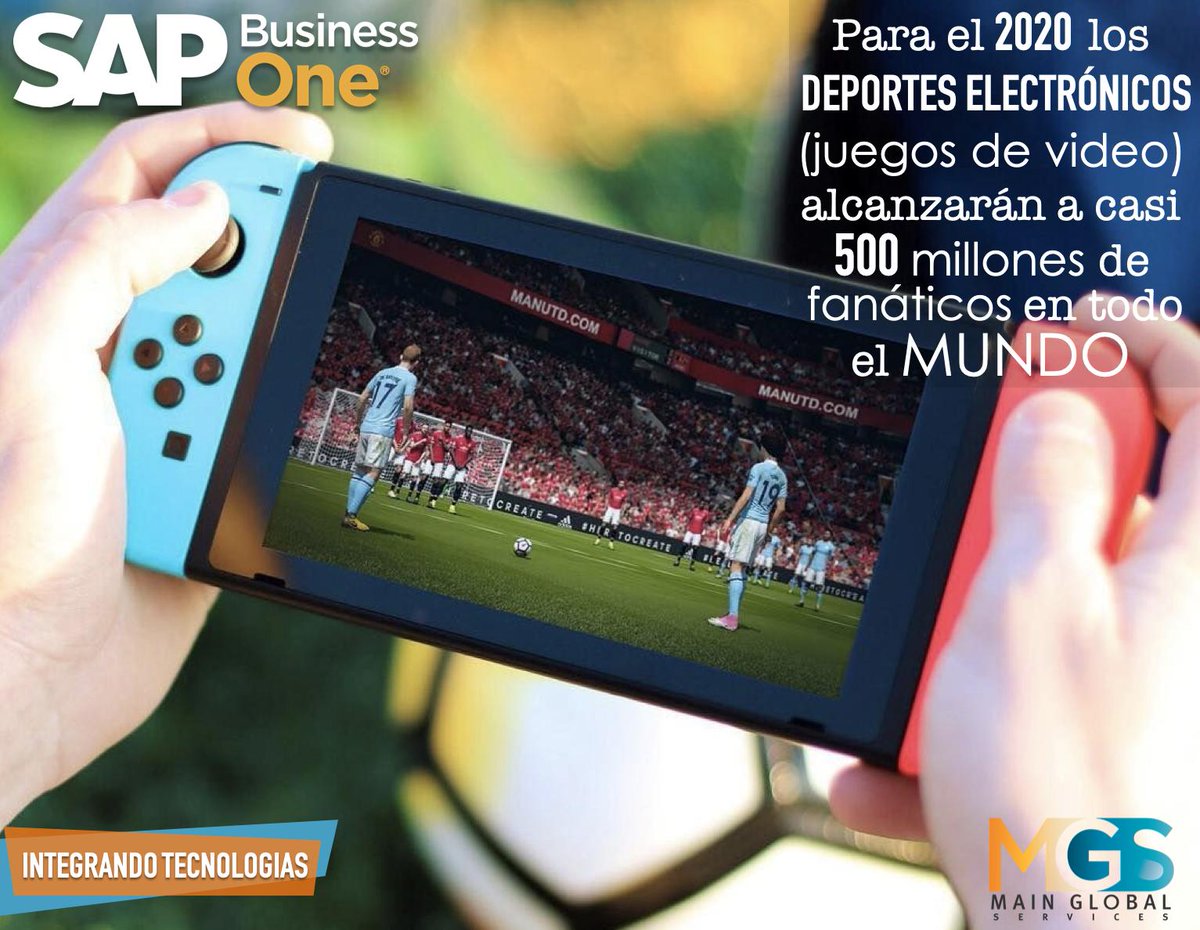Main_GS's tweet photo. Hoy dedicamos el #SAPFastFact a todos los aficionados a los juegos electrónicos.... Sabias que para el 2020 los #eSports alcanzarán a casi 500 millones de fanáticos en todo el mundo?

Se estima que tendrán más seguidores que deportes populares como el baloncesto.
@SAP https://t.co/NxM95cMkU5