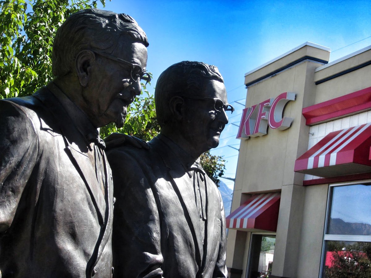 lefaviwealth's tweet photo. The first Kentucky Fried Chicken franchise was opened right here in Salt Lake City, in 1952. 67 years later, the location is still fully operational, a testament to Pete Harman, the original franchiseeβs vision.
#kentuckyfriedchicken #Lefavi #firstkfc #utahhistory https://t.co/H2oN0O7Ut9