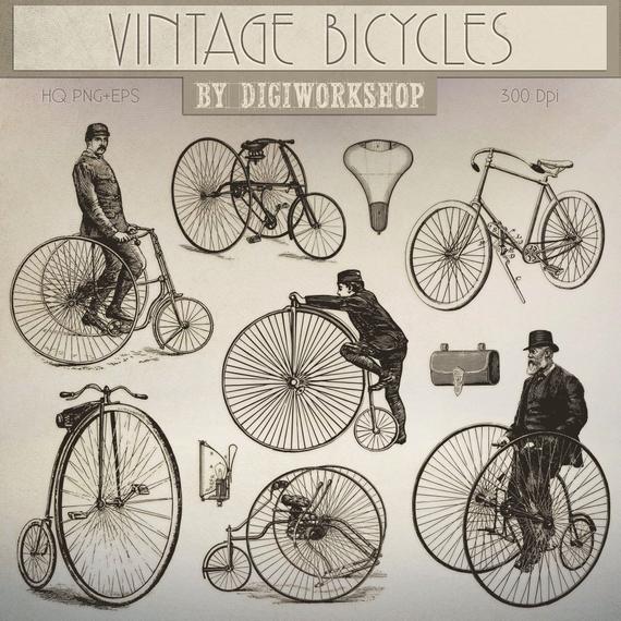 DigiWorkshop_'s tweet photo. #Bicycle Clip Art: "Vintage Bicycles" #retro digital #clipart with vintage images of bicycles, cyclist, bicycles accessories in victorian style #scrapbooking #illustration #creative #artwork #printables #cardmaking #etsy https://t.co/8SJ8CPLuvj https://t.co/djET2nUOqe