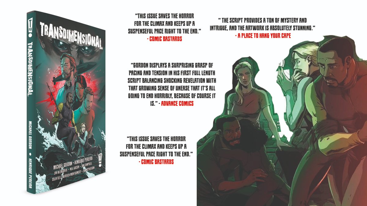 There's only 20 HOURS LEFT on the Transdimensional #GraphicNovel Kickstarter! If you want a copy of the best darn sci-fi horror in indie comics, pledge today!

For fans of #Alien #EventHorizon #DeadSpace #StrangerThings

@TPubComics #comics #kickstarter #scifi #horror #NCBD