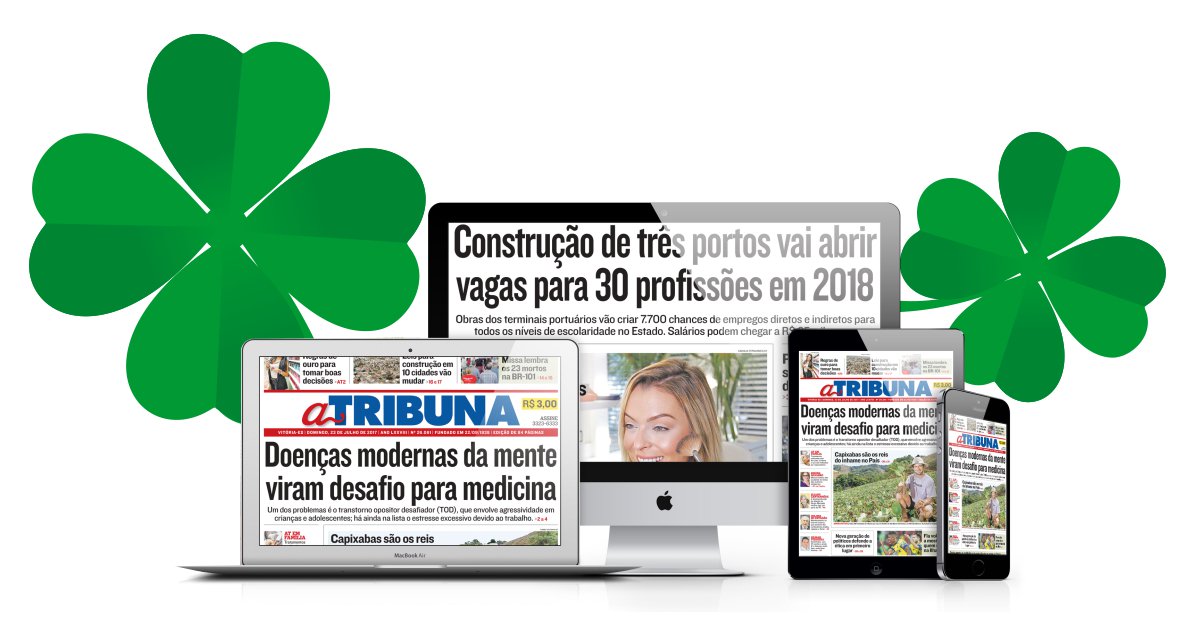 redetribuna's tweet photo. Hoje é seu dia de sorte - Um mês de assinatura Grátis do Jornal A Tribuna digital com acesso ao melhor conteúdo de notícias do Estado do Espírito Santo. 🍀

https://t.co/Cfa1KvNxL5 https://t.co/dmcpZanX51