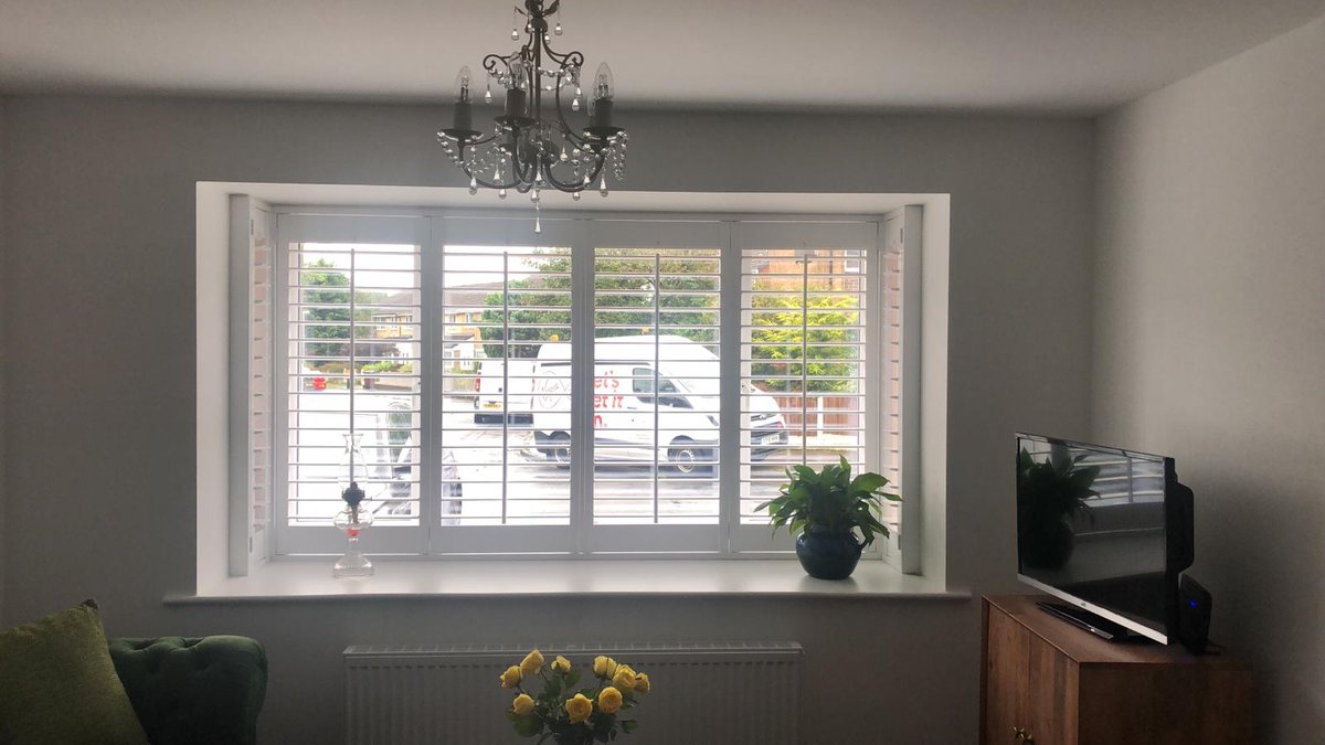 Findablind's tweet photo. Lovely #shutters installed for a very happy customer in #Whitefield this morning.

Summer sale now on at Findablind - 20% off all shutters. 💰 https://t.co/e1TLS3IeF5