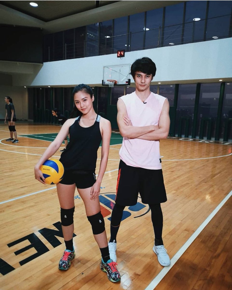 Kim with Tursdaza at starmagic volleyball practice 
From upfront _official