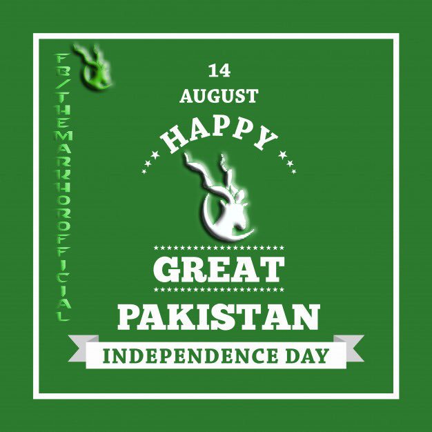 markhorinc's tweet photo. Happy Pakistan Independence Day to all genuine Pakistani #pakistan #IndependenceDay #IndependenceDay2019 #markhor #14aug2019 https://t.co/be2cynLvwm