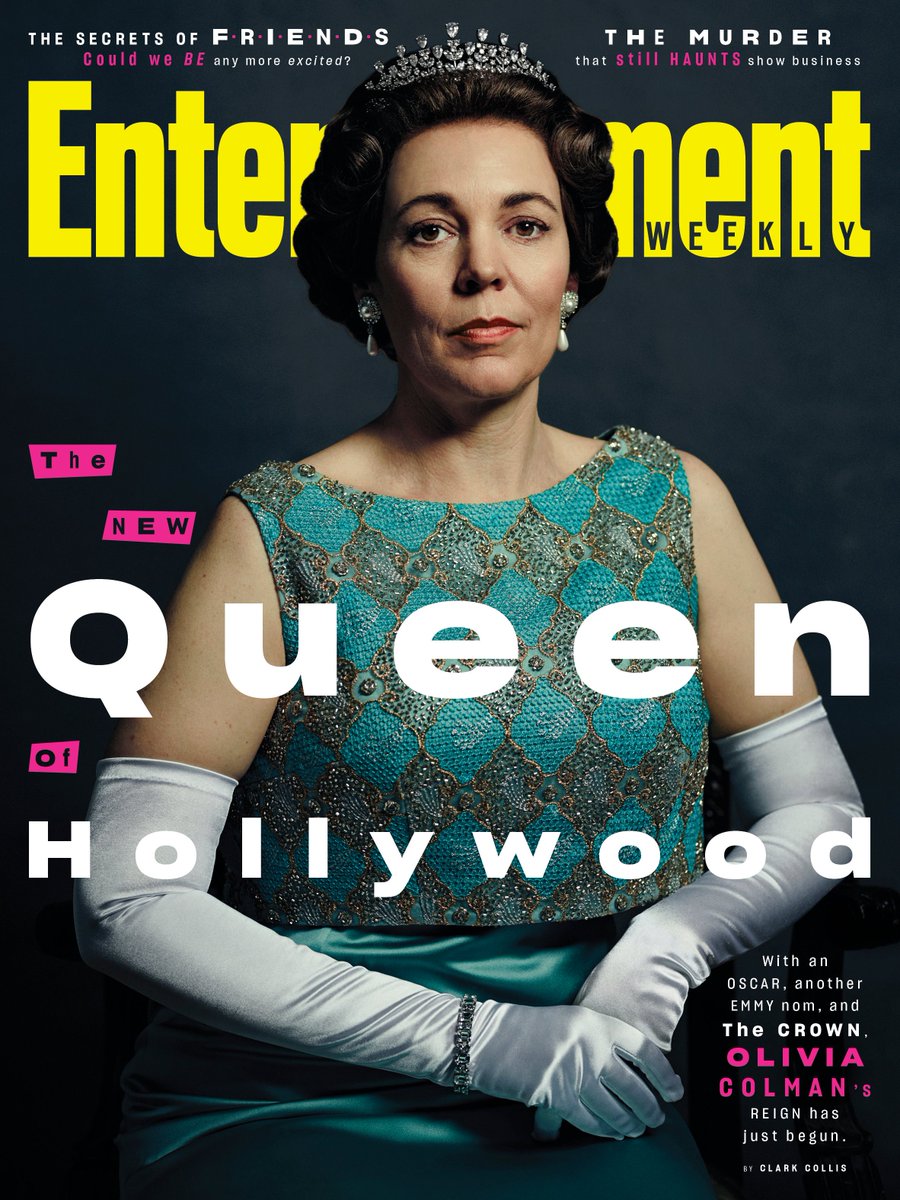 EW's tweet photo. God Save the Queen. 👑 We visited #TheCrown set to talk with the creator and stars Olivia Colman and Helena Bonham Carter about what’s in store for season 3. Read our September cover story: https://t.co/ggEZbRbWKF Story by @ClarkCollis https://t.co/EVRgQjVJFp