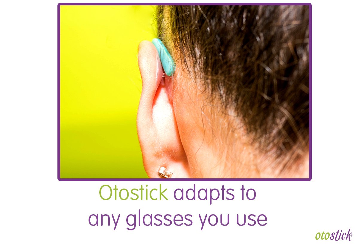 OtostickUSA on X: Otostick attaches to the ear and adjacent part