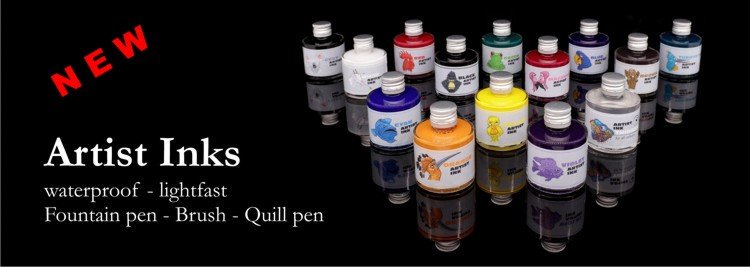 atramentis's tweet photo. NEW - Artist Ink - waterproof - lightfast - Content 50 ml.
All colors can be mixed with each other. https://t.co/5IpJAaBuxU